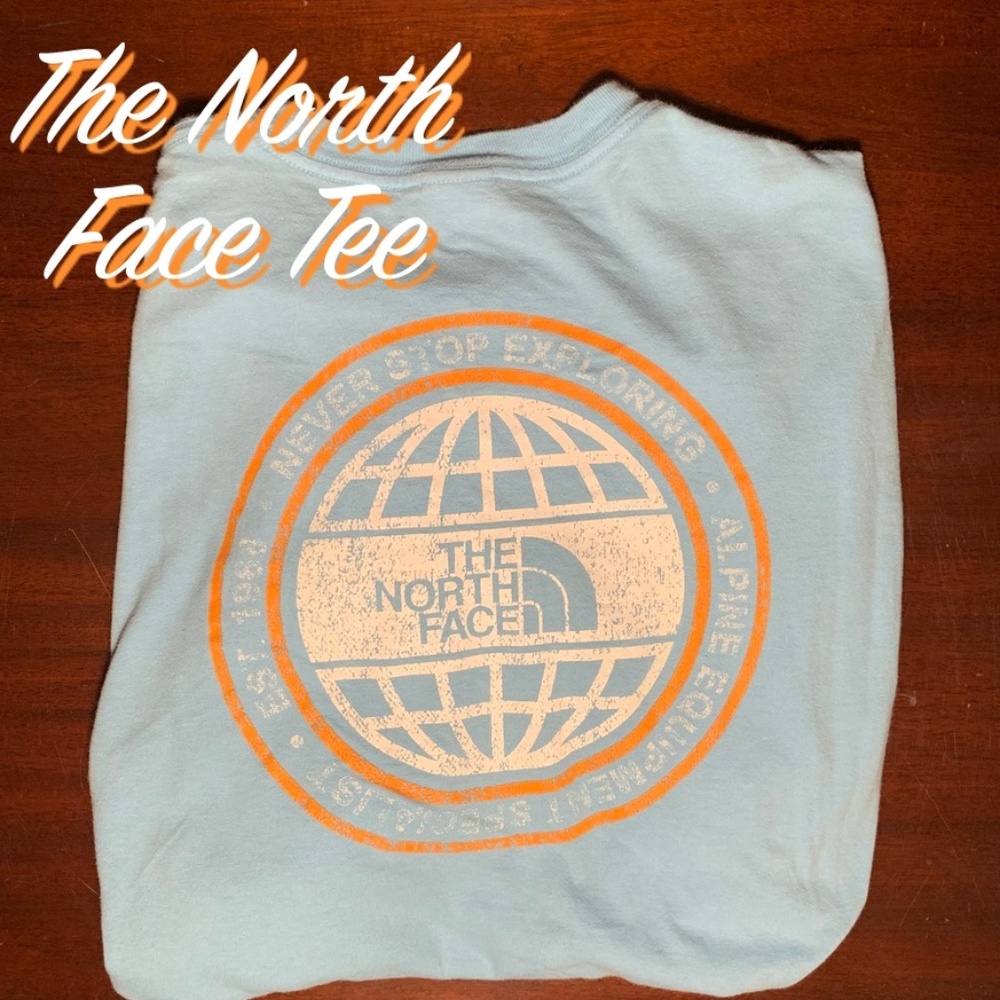 Bold North Face Tee Size L LIttle Wear✅